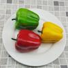 3PCS Realistic Artificial Imitated Peppers Vegetables Decor Restaurants Props