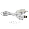 Switching Power Cord Insulated High Temperature Resistant Plug Play LED Lamp USB Extension Switching Power Wire for Home