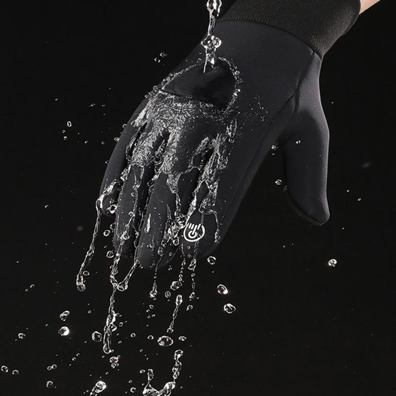 Перчатки для велоспорта с закрытыми пальцами, зимние перчатки, мужские противоскользящие термозащитные варежки