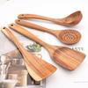 Jankng Wood Kitchenware Cooking Utensils Set Non-stick Wooden Shovel Spoon Colander Kitchen Tableware Tool Household Kitchen Tools