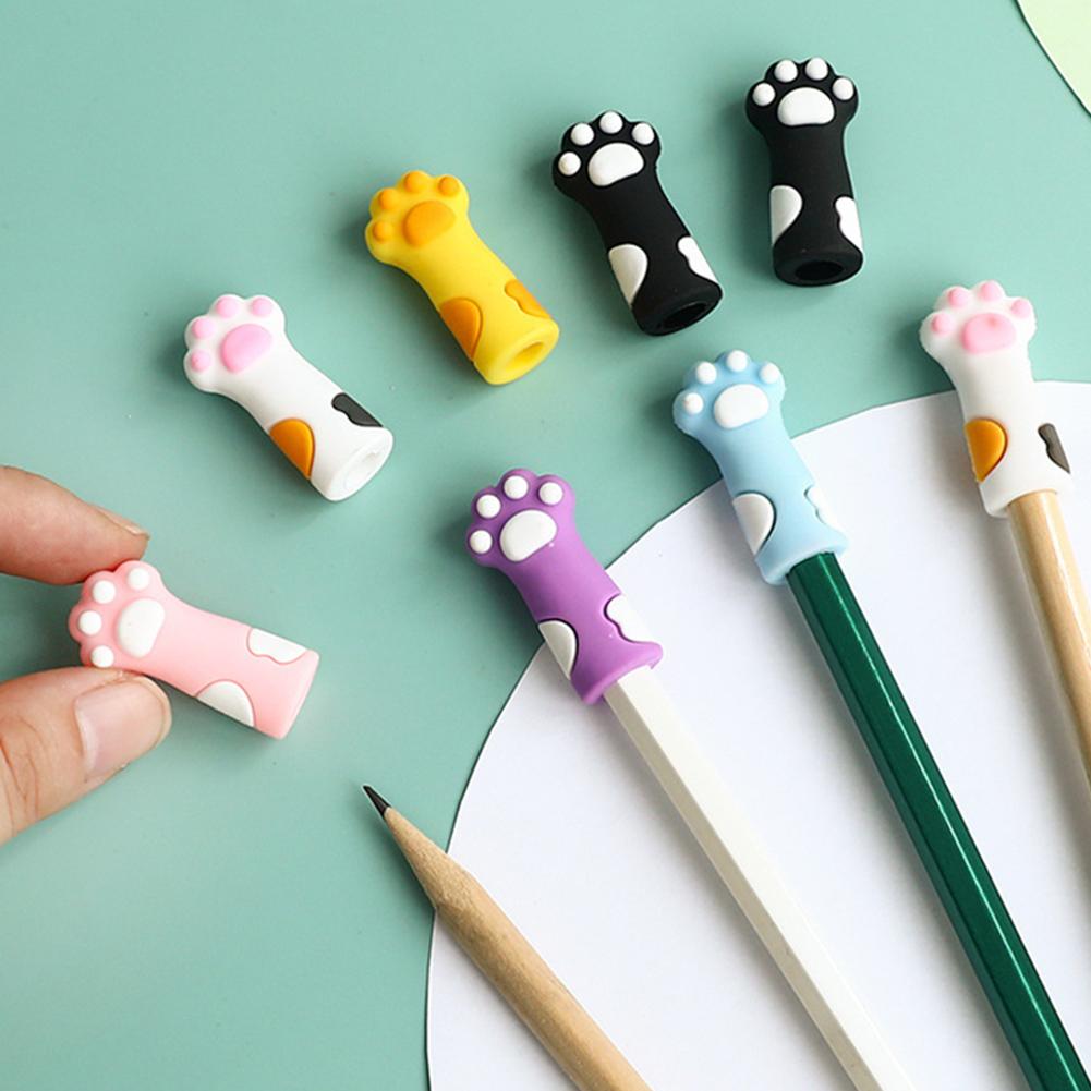 6/12 шт. фиксаторы для спиц «кошачий коготь», разноцветные силиконовые принадлежности для лап, симпатичный наконечник для вязания C G6S0