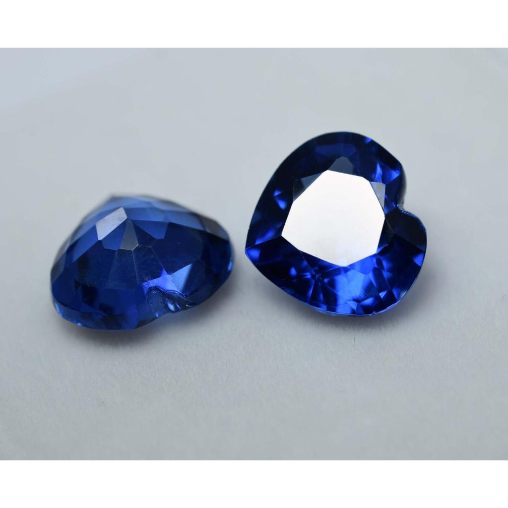 16 Ct NATURAL Tanzanian Blue Tanzanite Heart Cut Loose Gemstone Pair