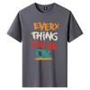 M-6XL Pure Cotton Mens Short-sleeved T-shirt Round Neck Boy Casual Tee Shirt