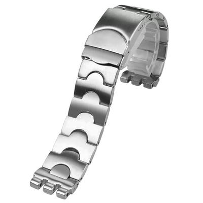 ZHUOLEI Запасной ремешок для часов из нержавеющей стали для часов Swatch 17 мм и 19 мм 3 пружинных штифта для снятия и (Включает бруски, инструмент, коробку)