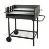 Professional charcoal grill with a shelf on wheels, 95 x 75.5 cm