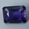 7 Ct Natural Beautiful Purple Alexandrite Emerald Shape   Loose Gemstone
