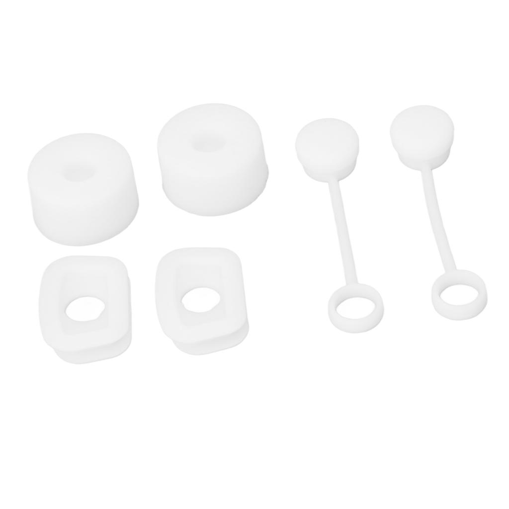 6 ШТ. Заглушка для соломинки для чашки, герметичная, многоразовая, крышка для соломинки, квадратная, круглая, защита от проливания, силиконовый набор заглушек от протекания