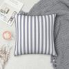 White And Navy Double Stripes Square Pillowcase Pillow Cover Cushion Throw Pillow For Home Bedroom Car