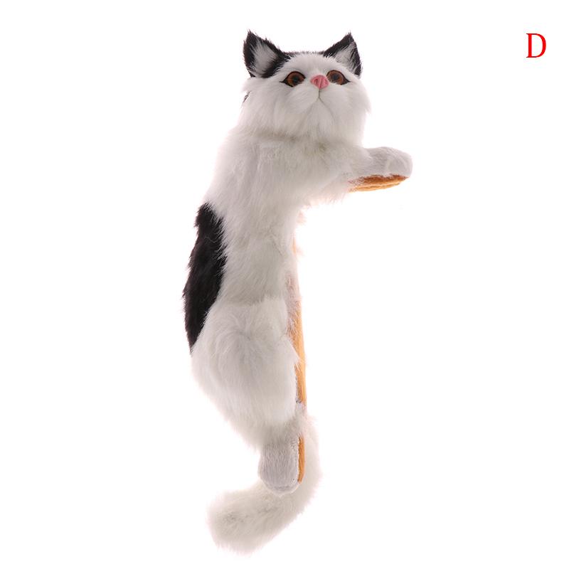 Милая плюшевая поддельная кошка, художественные украшения, фигурка, домашний стол, телевизор, подвесные игрушки, домашний декор