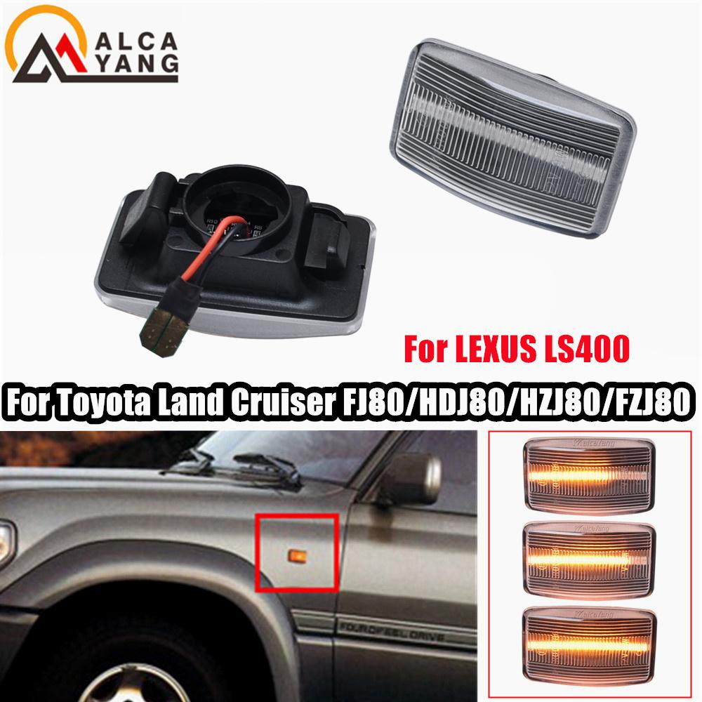 2Pcs Car Side Marker Lights Turn Signal for Lexus LS400 Toyota MR2 Starlet Carina Celica Corolla Land Cruiser Car Fender Lights