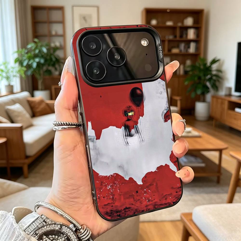Popular Singer R-Rihanna Anti Phone Case For iPhone 17,16,15,14,13,12,11 Plus,Pro Max,XS,Colorful Silver Black Cover