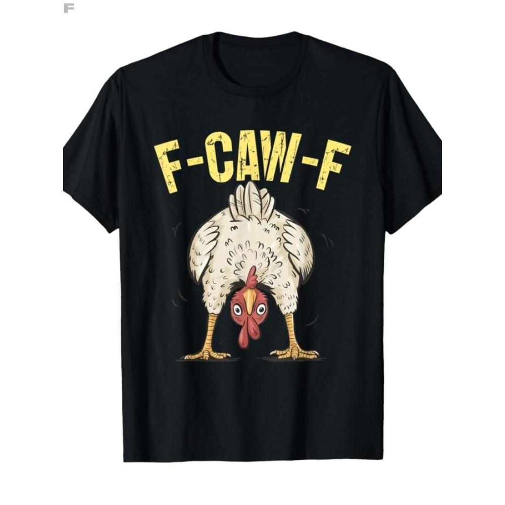 Смешная футболка F Caw F Chicken FCAWF Chicken для женщин, смешная, 100% хлопок, с круглым вырезом, с коротким рукавом, идея подарка, одежда