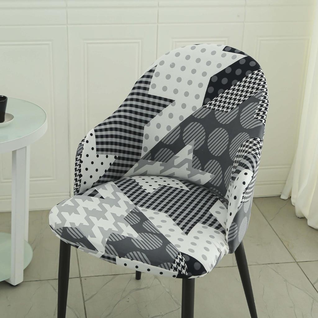 Elastic Curved Chair & Cushion Cover Set - Small Single Sofa Wrap