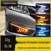 Compatible LED Daytime Running Lights with Front Bumper Turn Signals for 2015-2019 City Models