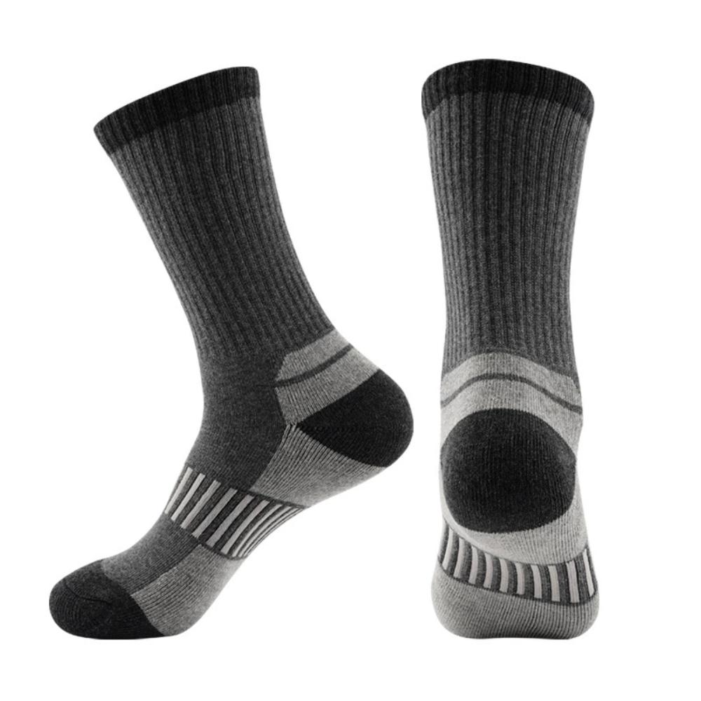 Winter medium tube men's and women's ski socks, thickened terry sports socks, thermal socks, mountaineering socks, towel bottom snow socks sweat