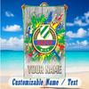 Beach Towel Custom Name Text, Quick Dry Large Towel For Beach HomeRapid Wien FC