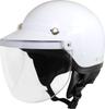 SANADA Helmet MACH for Motorcycles Up To Free Size AJ-30 125cc, White, (57-60cm)