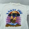 Винтажная футболка Miller Genuine Draft A Cool Pair Beer 90-х S/M Мультяшная Пляж Серфинг