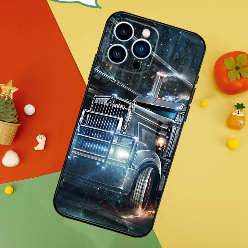 Cool Heavy Truck Car Phone Case For iPhone 17 Pro Max 16 14 13 12 11 15 Pro Max Plus 12 13 Mini 16e 17 Air Cover