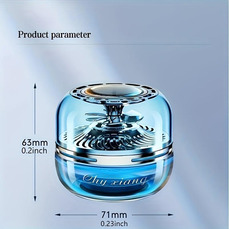 Solar Rotating Car Air Freshener Sunlight Activated Ocean Scent Spinner Auto Spin Decor for Tesla/SUV/Sedan Aromatherapy Car Accessories