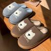 Winter Women Home Slippers Plush Warm Thick Bottom Slides Breathable Soft Non-slip Slippers Indoor Outdoor Men Casual Slippers