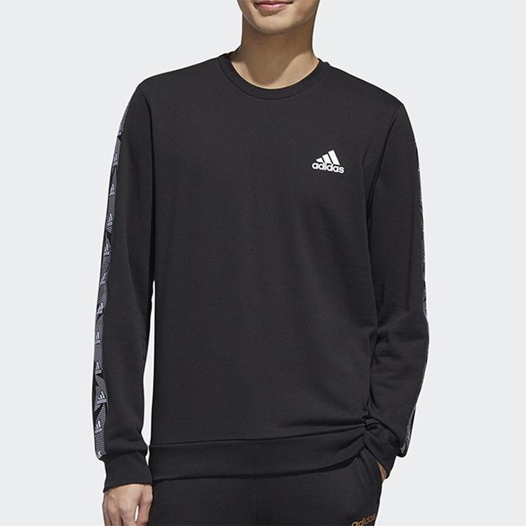 adidas Толстовки Мужские Черные С Круглым Вырезом Умеренная Обычная GD5448