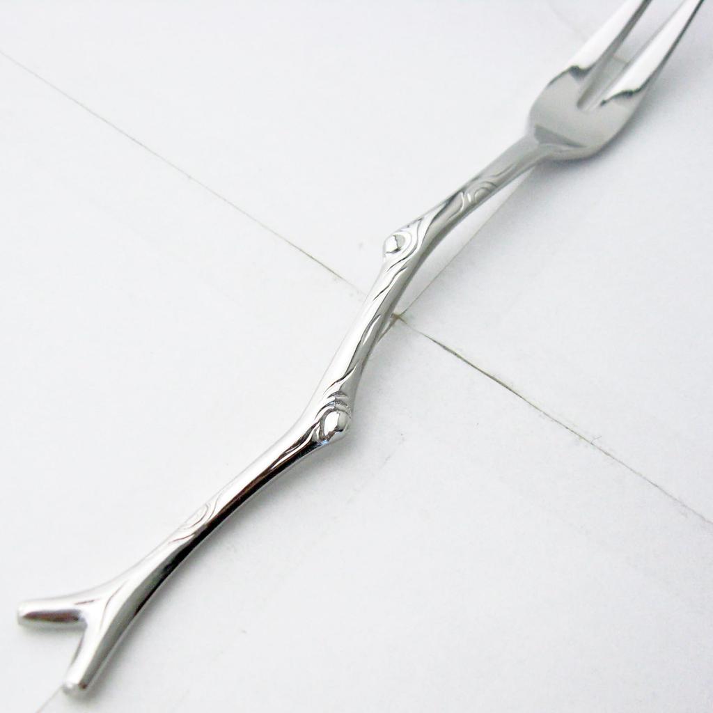 Nagao Small Twig Fruit 5 forks 1 extra Stainless Made in Japan Forks, 12.3cm, + fork, 18-8 Steel,