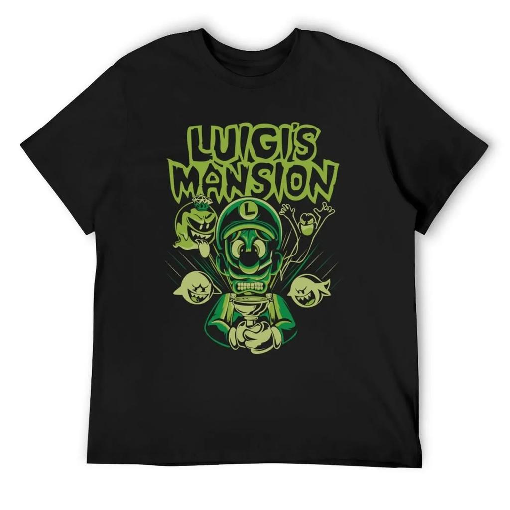 LuigisMansion Ретро Видеоигра Футболка Футболки мужские аниме футболки футбольная футболка оверсайз футболки для мужчин