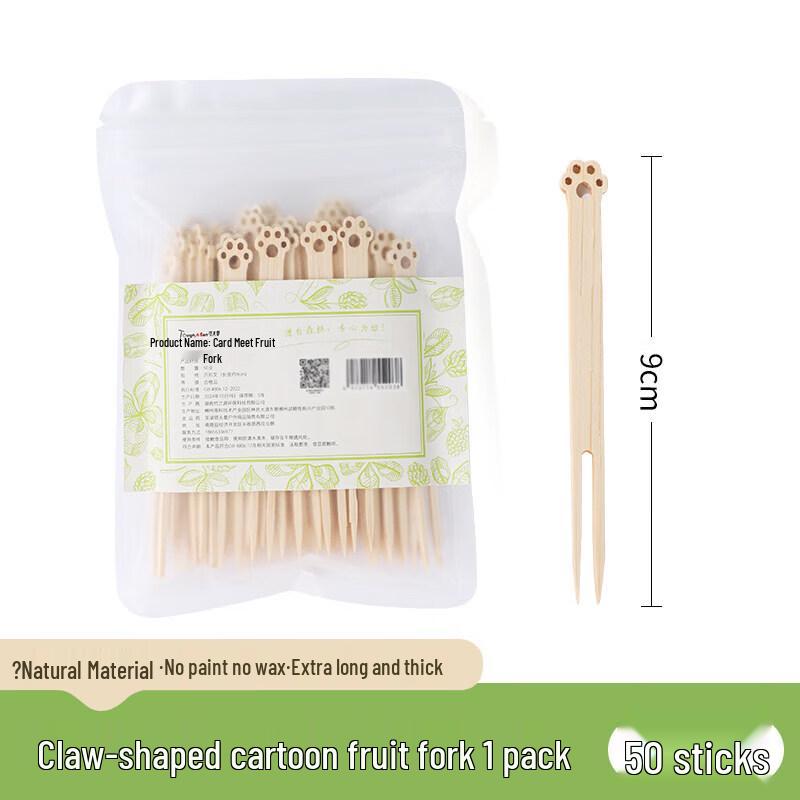 UOSO Disposable Cute Animal & Decorative Fruit Picks