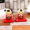 Новогодняя кукла-кивок, автомобиль, золотой мальчик и нефритовая девочка, украшение, солнечная энергия, вечно движущаяся качающаяся голова, малышка Фува