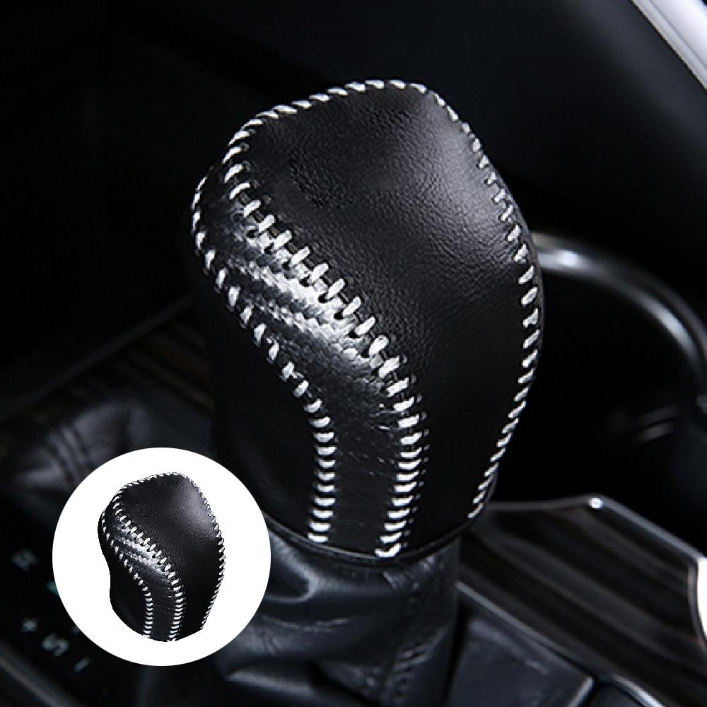 Leather AT Gear Shift Knob Head Cover Interior Trim for Toyota Camry 70 Corolla 2019 2020 2021 Car Accessories