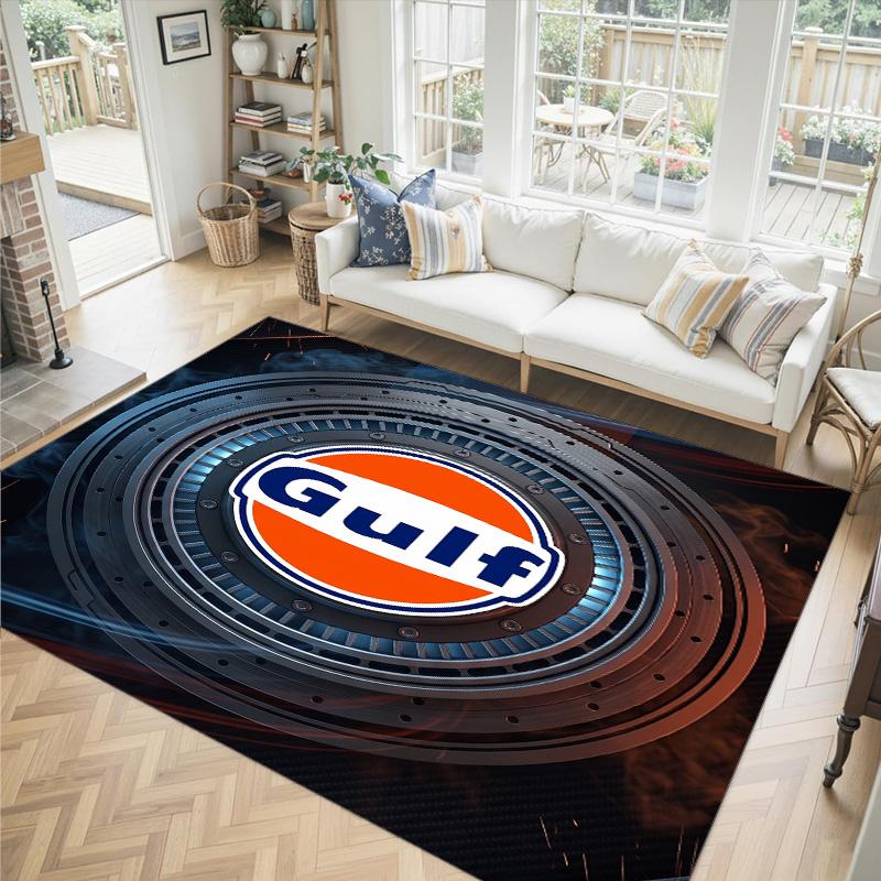 Gulf Design Crystal Velvet Carpet Cozy Non?Slip Printed Rug For Bedroom Living Room Entrance