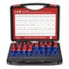 Набор из 50 штук резьбомеров для гаек и болтов Стандартные метрические калибры Алюминиевые с футляром для хранения для профессиональных энтузиастов DIY