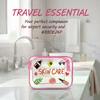 Прозрачная многофункциональная косметичка с мультяшным рисунком, мешок для хранения на завязке для отпуска и деловых поездок
