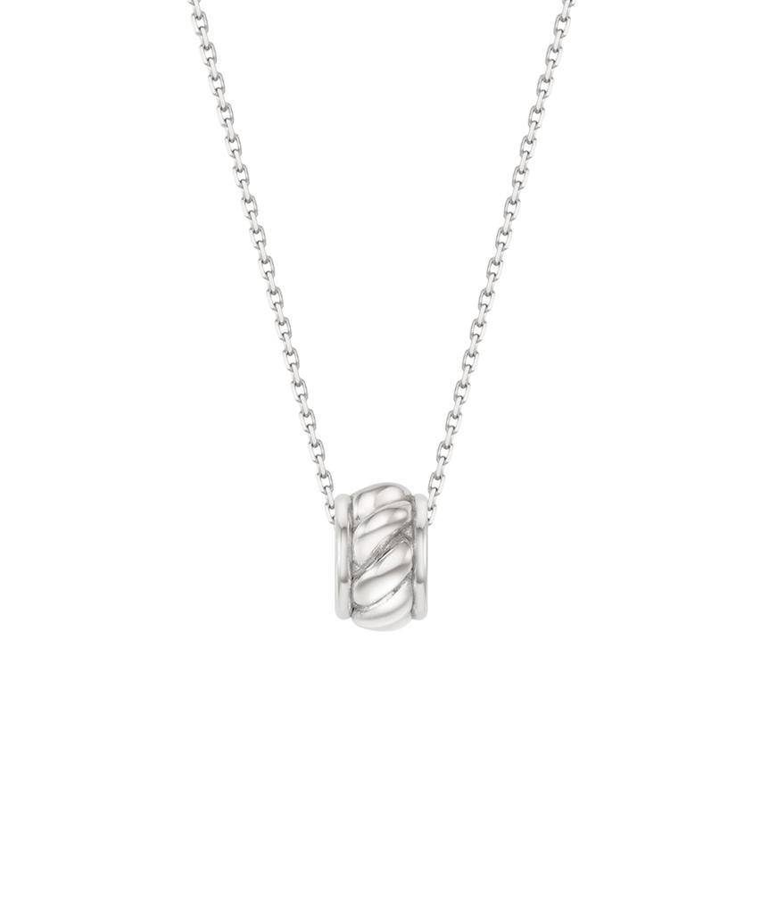 Серебряное витое ожерелье-подвеска Stonehenge Sc26B01E