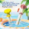1/3PCS Fireworks Pull-out Water Gun Outdoor Splash Games Beach Swimming Pool Lawn Party Activities Interactive Water Spray Toy