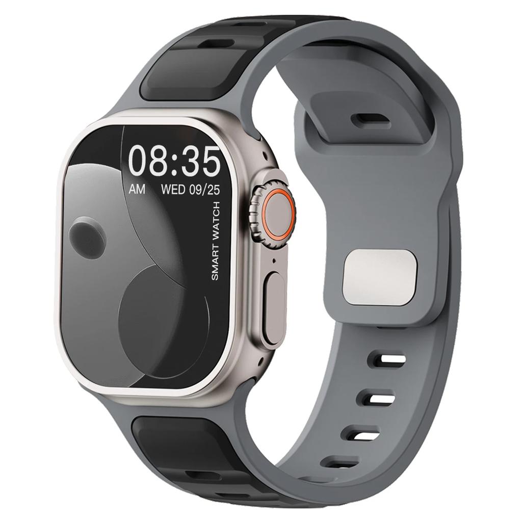Для Iwatch Серии 11 10 9 8 7 6 5 4 SE3 Ultra 3/2 Силиконовый Ремешок Спортивный Ремешок для Часов 49мм 46мм 45мм 44мм 42мм 41мм 40мм
