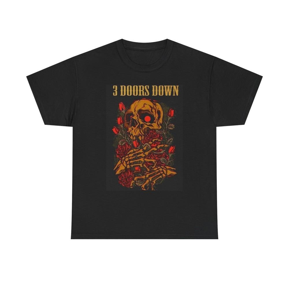 3 Doors Down Graphic T Shirt Retro Rock 90s Unisex Heavy Cotton Tee Unisex T-Shirt