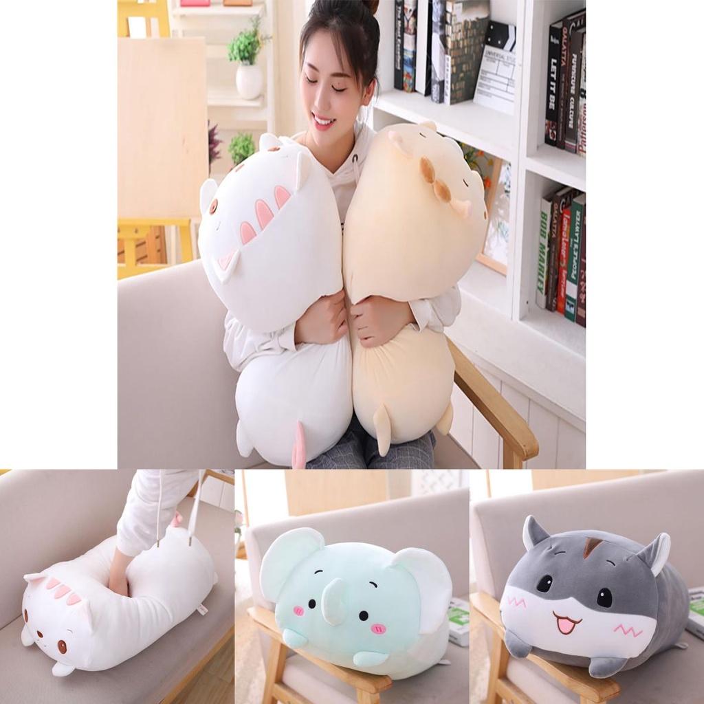Cute And Soft Long Pillow Plush Toy Featuring Cartoon Animals For Comfortable Relaxation