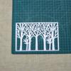 Forest Tree Rectangular Frame Metal Cutting Dies Stencils Die Cut for DIY Scrapbooking Embossing