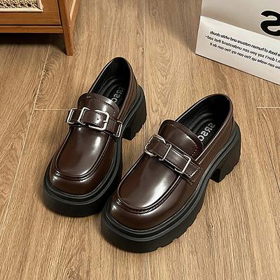 Модные туфли Мэри Джейн на платформе для женщин в стиле ретро. Модные туфли с металлической пряжкой в стиле Лолиты. Женские туфли в готическом стиле для колледжа JK.