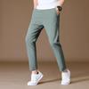 2024 Men's Elastic Slim Casual Pants - Spring, Autumn, Summer Business 9-Point Trousers
