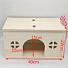 Wooden Hamster House Hideout Hamsters Nest Cage Accessories Sturdy Multifunction Pet