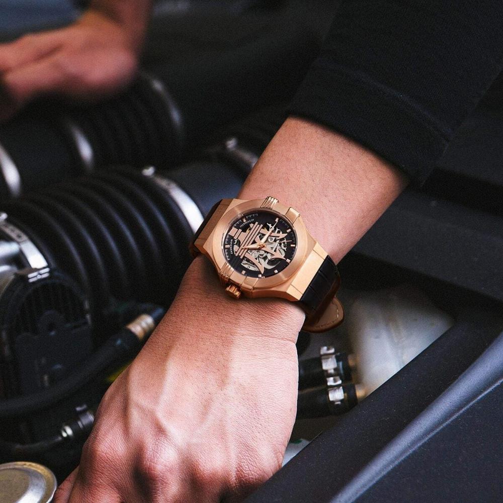 Maserati R8821108002 Potenza Automatic Skeleton Dial Men's Watch