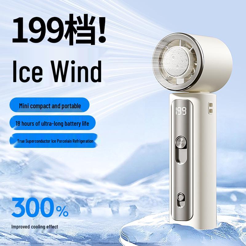 Y33 Turbo Portable USB Folding Handheld Fan with High-Speed Semiconductor Cooling