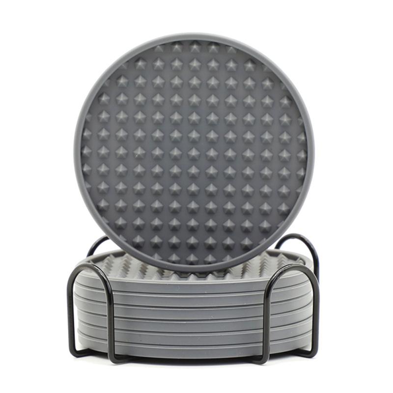 6 шт. силиконовые подставки, нескользящие, антипригарные, можно мыть в посудомоечной машине, двухсторонние термостойкие подушечки с