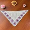 Hollow Knitted Triangle Scarf Handmade Headband Towel Fashion Crochet Headscarf