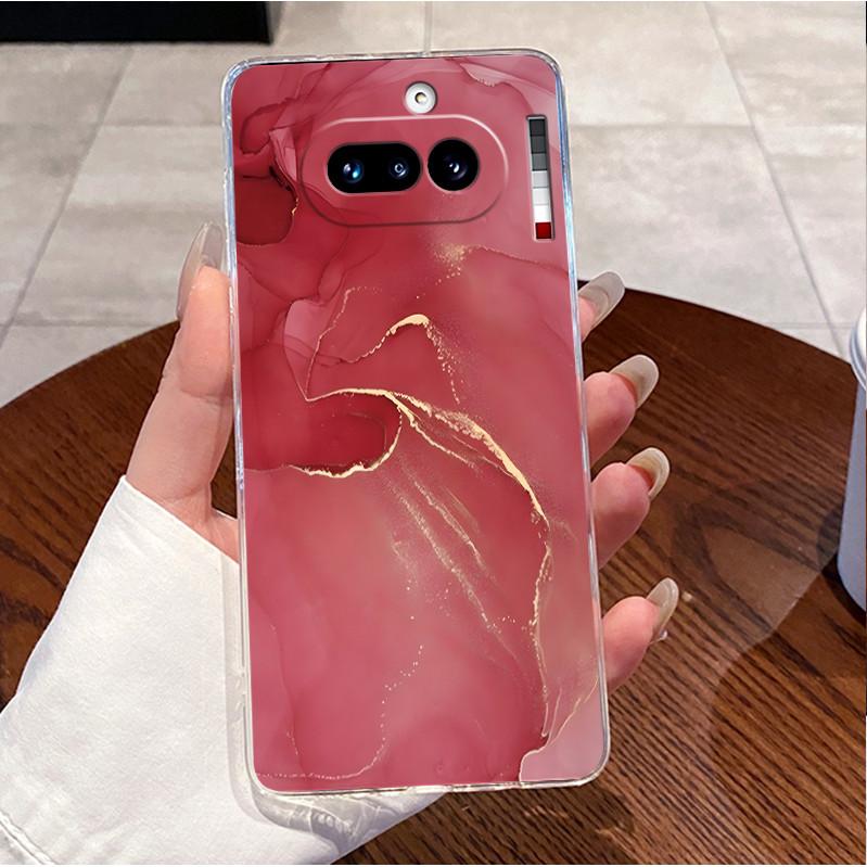 Чехол для Nothing Phone 4a 5G Прозрачный Роскошный Милый Кролик с Сердечками Забавный Узор Мягкий Силикон TPU Задняя Крышка Для Nothing 4A 4 A Чехол