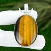 Wedding Gift For Her 925 Sterling Silver Natural Tiger Eye Gemstone Pendant