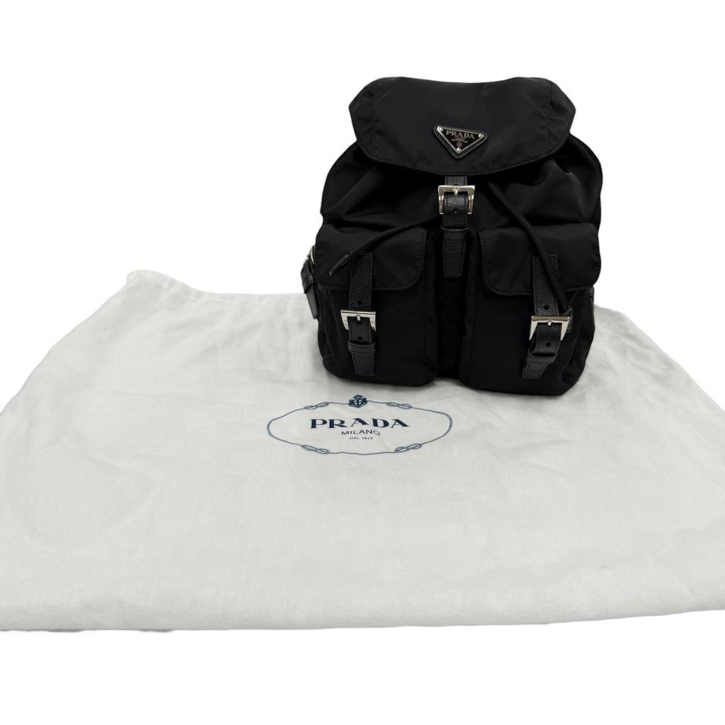Great PRADA Backpack · Daypack Small Re-Nylon backpack Triangle logo 1BZ677 Used